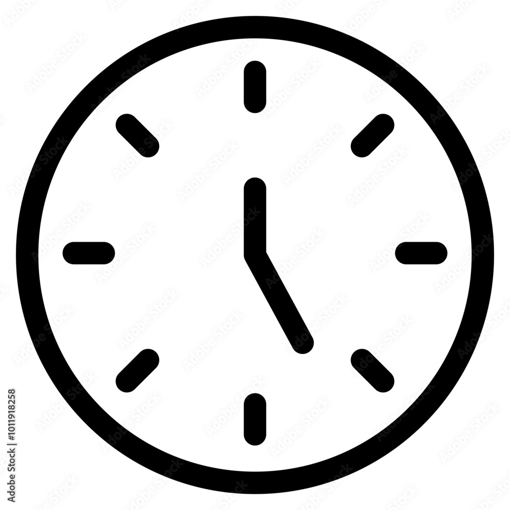 12:27 Clock Icon. Simple Schedule Vector Illustration. 12:27 Clock Icon. Simple Schedule Vector Illustration.