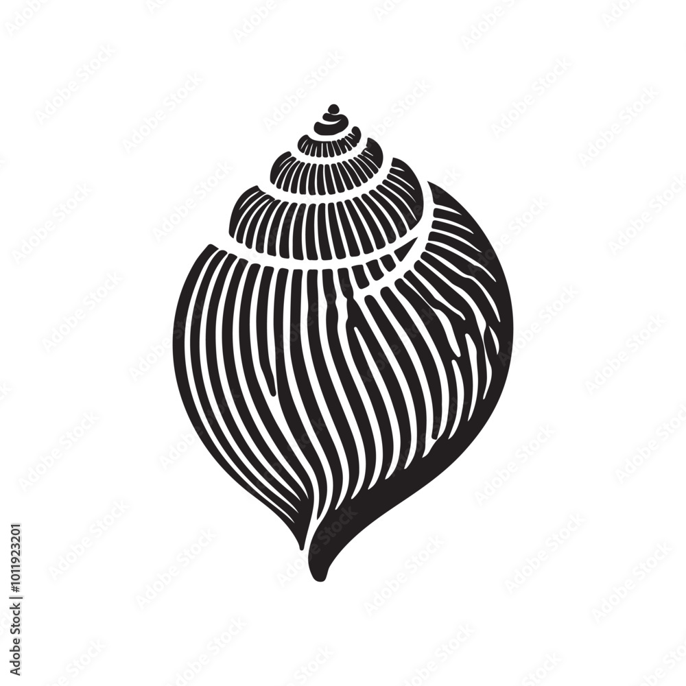Seashell Silhouette Nautical Art Seashell Silhouette Nautical Art