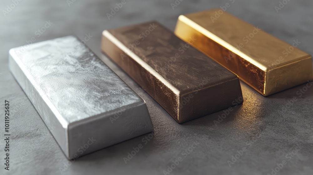 Editable Metal Ingots - AI Generated Editable Metal Ingots - AI Generated