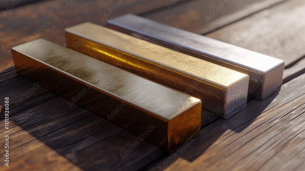 Editable Metal Ingots - AI Generated