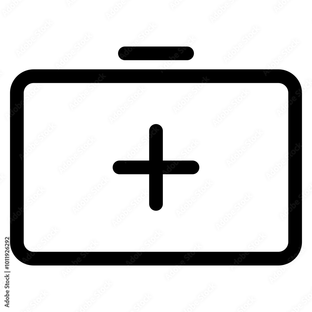 Medical Box Icon In Outline Style. Simple Briefcase Symbol Vector Illustration — Pixel-perfect Icon. Medical Box Icon In Outline Style. Simple Briefcase Symbol Vector Illustration — Pixel-perfect Icon.