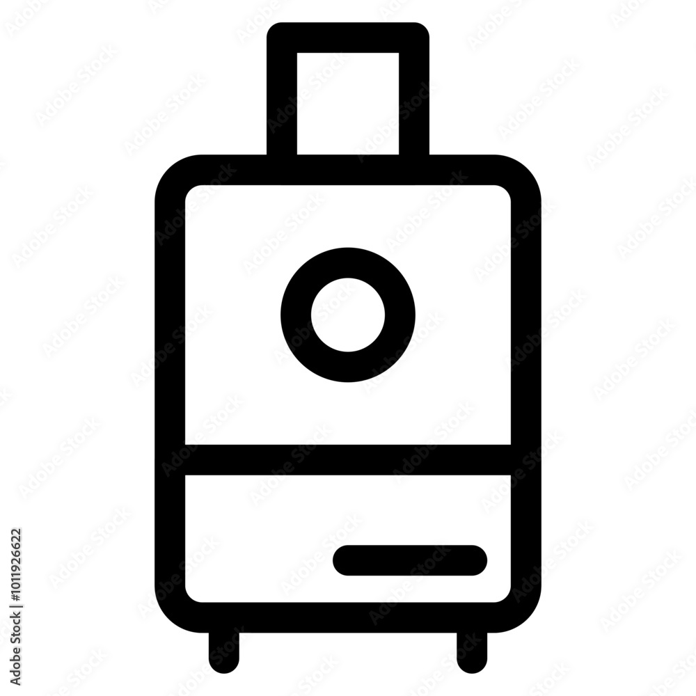 Luggage Icon In Outline Style. Simple Travel Symbol Vector Illustration — Pixel-perfect Icon. Luggage Icon In Outline Style. Simple Travel Symbol Vector Illustration — Pixel-perfect Icon.