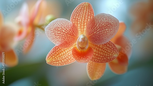 Close-up shot of a vibrant Dendrobium, displaying intricate petals and natural textures