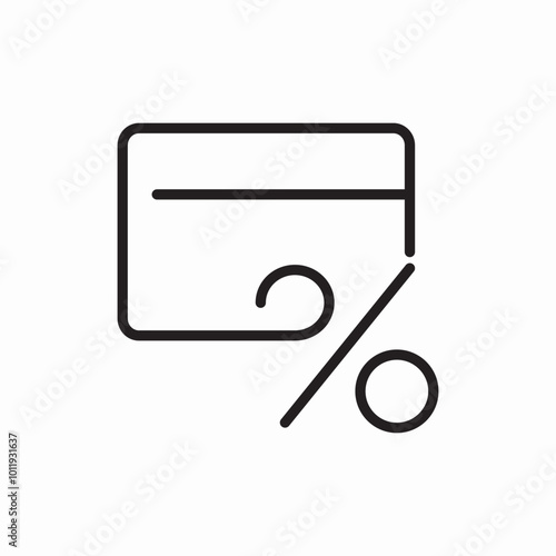 additional discount with credit card icon sign vector