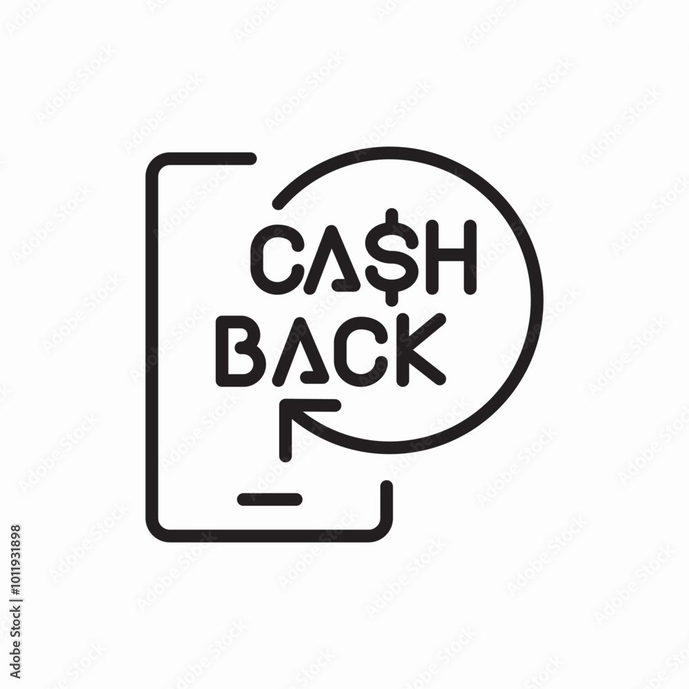 cashback service icon sign vector cashback service icon sign vector