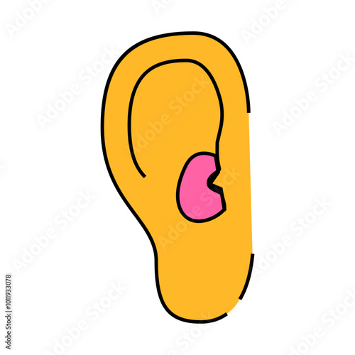 otitis disease line icon vector. otitis disease sign. isolated symbol illustration