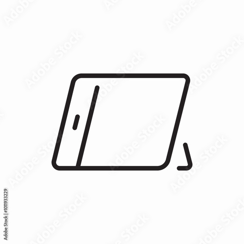 tablet with stand icon sign vector