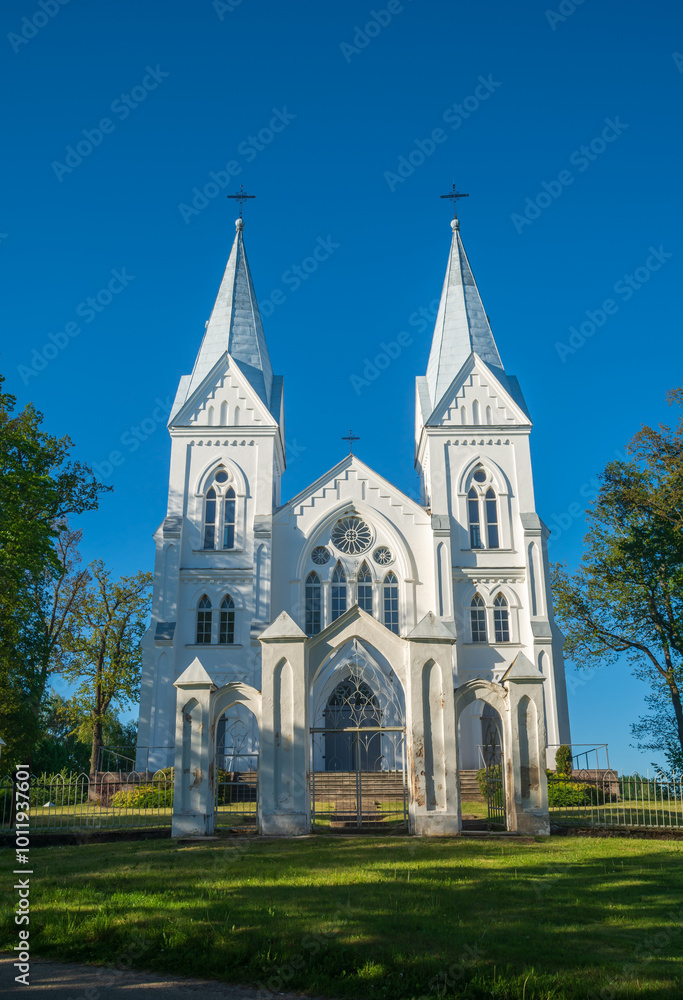 Bikavas Catholic Church.It is placed in Gaigalavas village, Latvia. Bikavas Catholic Church.It is placed in Gaigalavas village, Latvia.