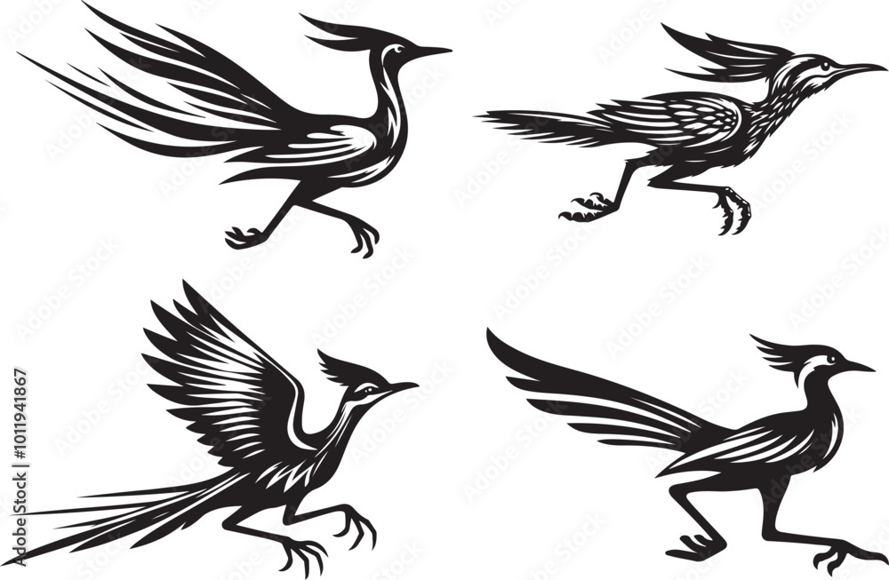 Obraz premium Roadrunner vector