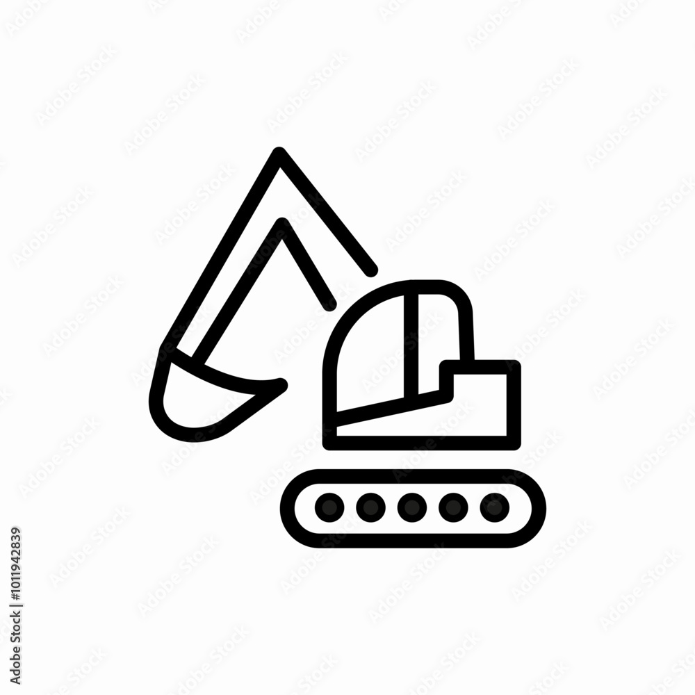 construction machine icon sign vector construction machine icon sign vector
