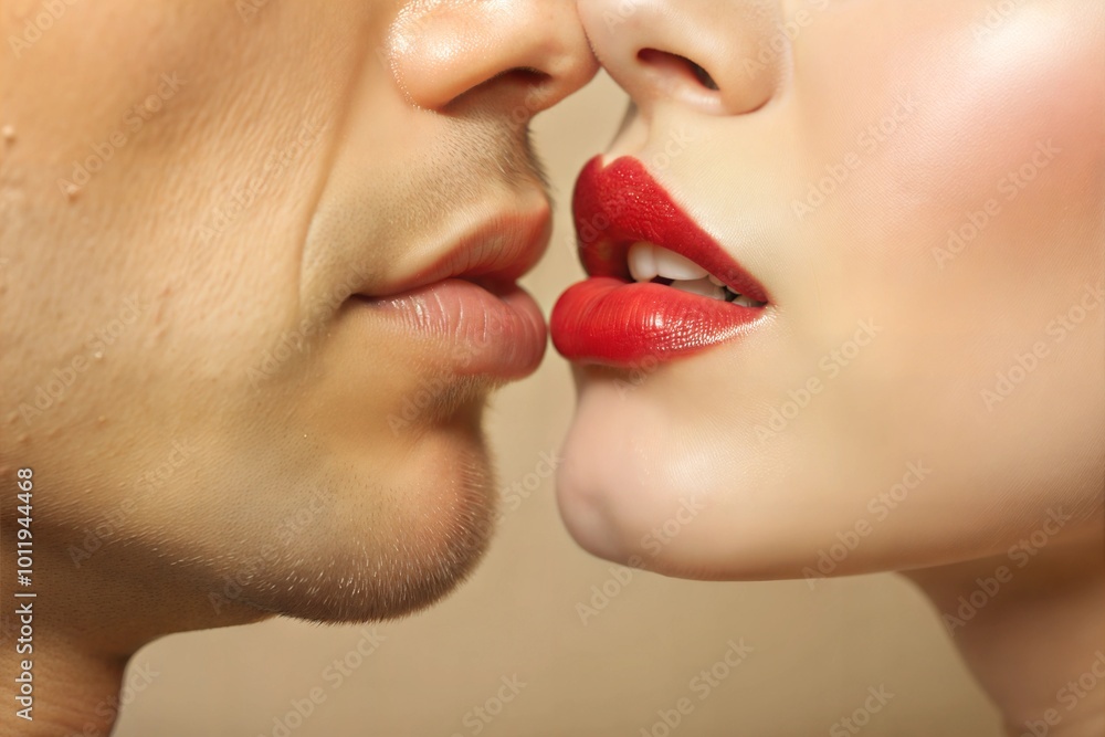A romantic moment between a couple sharing a kiss in a softly lit setting, conveying intimacy and connection. Generative AI A romantic moment between a couple sharing a kiss in a softly lit setting, conveying intimacy and connection. Generative AI