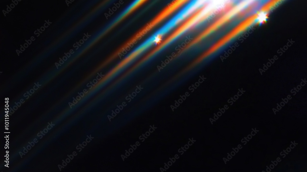 Fototapeta premium dispersion of light, simple screen, black background