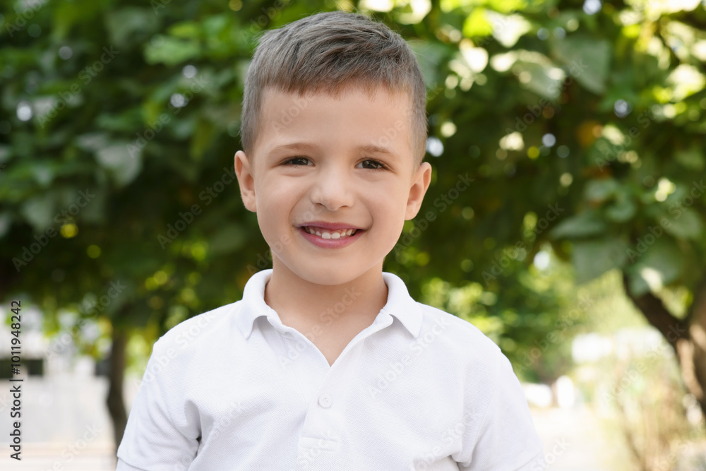 Portrait of little boy outdoors. Cute child Portrait of little boy outdoors. Cute child