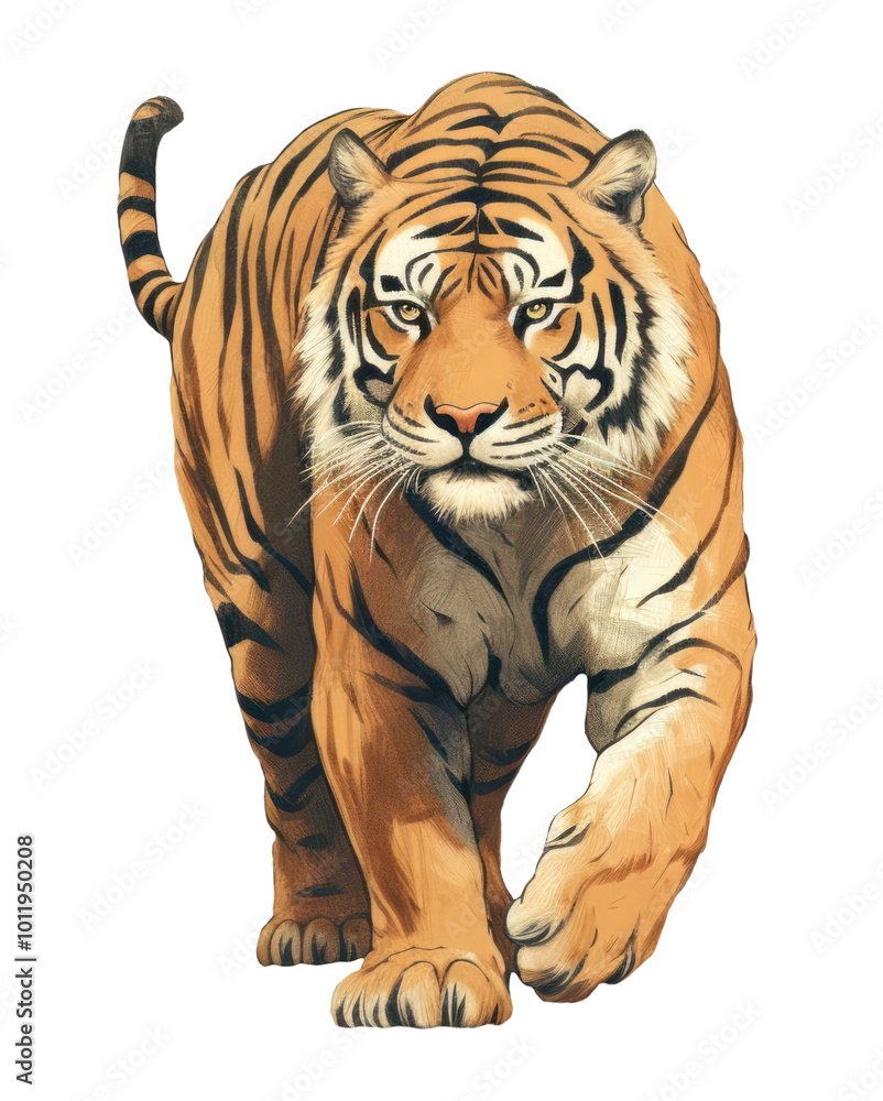 Obraz premium PNG Tiger wildlife animal mammal.