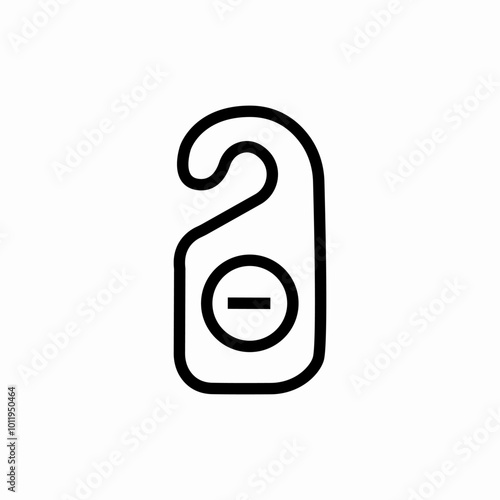 do not distrub icon sign vector