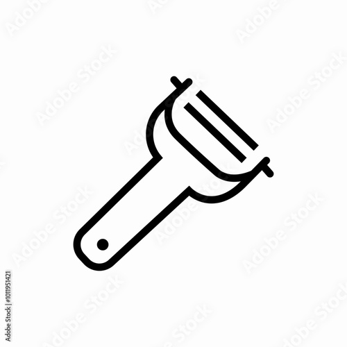 vegetable peeler icon sign vector