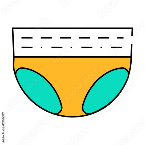 diaper for old human line icon vector. diaper for old human sign. isolated symbol illustration