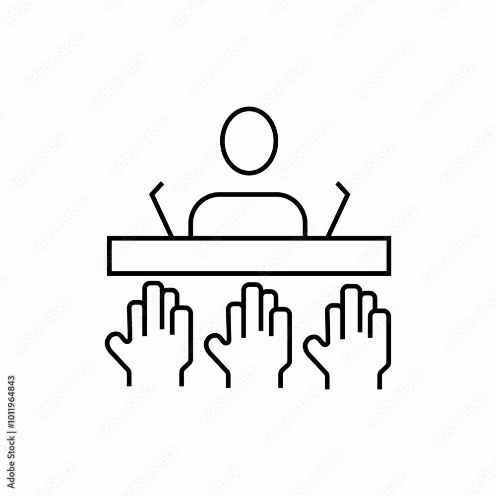 governance seminar icon sign vector governance seminar icon sign vector