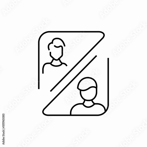 interview meeting icon sign vector