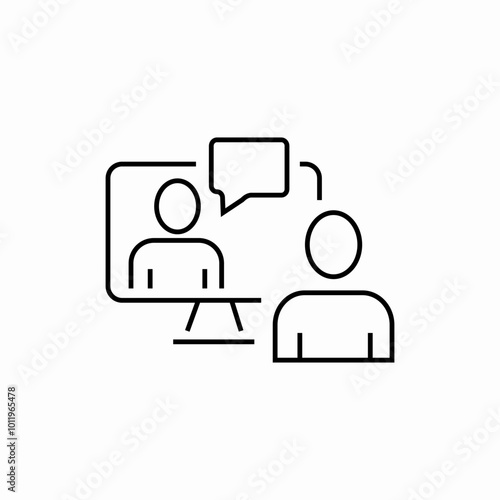 reportage journalist icon sign vector