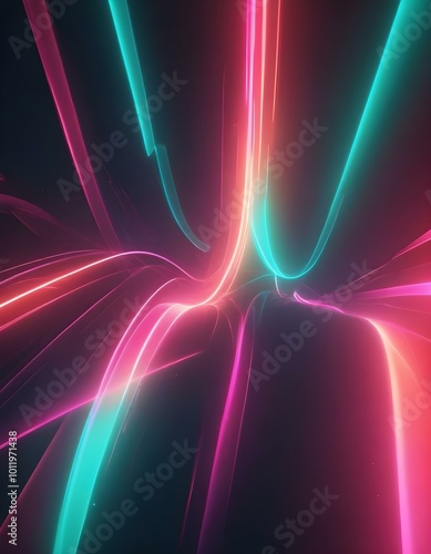 abstract background with glowing lines