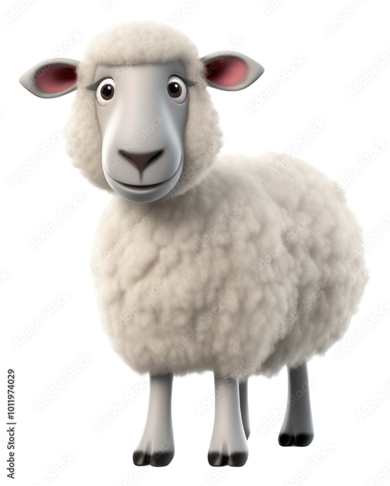 Fototapeta premium PNG Sheep livestock cartoon animal.
