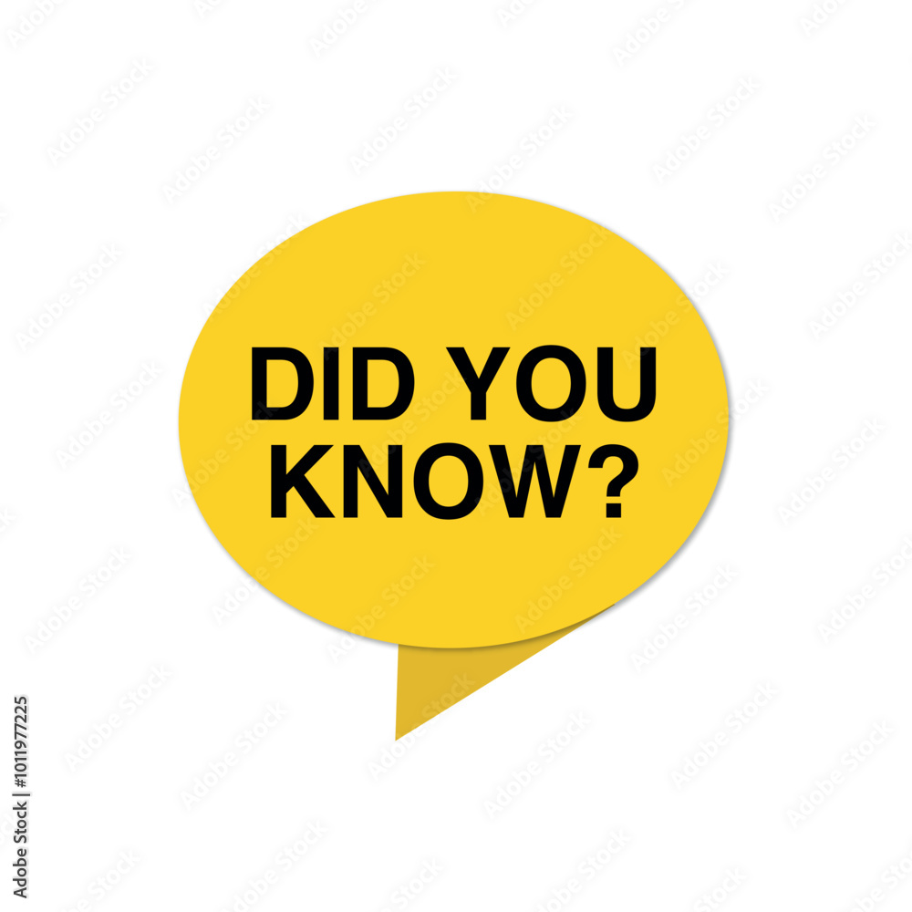 Did You Know Label Design - Vector Illustration for Engaging Signs Did You Know Label Design - Vector Illustration for Engaging Signs