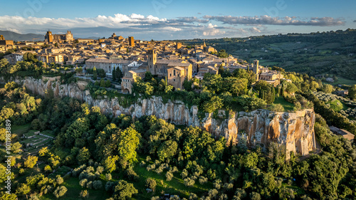 panorama of the town country, Orvieto, Italy
