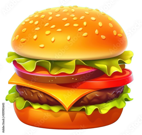 PNG Hamburger food vegetable freshness. photo