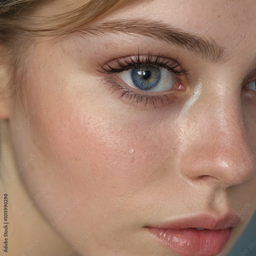 © Alexandr - Extremely close up portrait of a young woman © Alexandr - Extremely close up portrait of a young woman