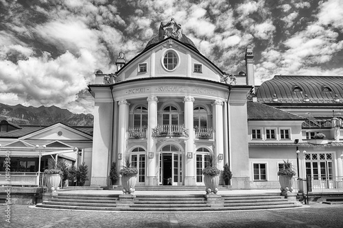 Kurhaus, historical building and landmark in Merano, South Tyrol, Italy photo