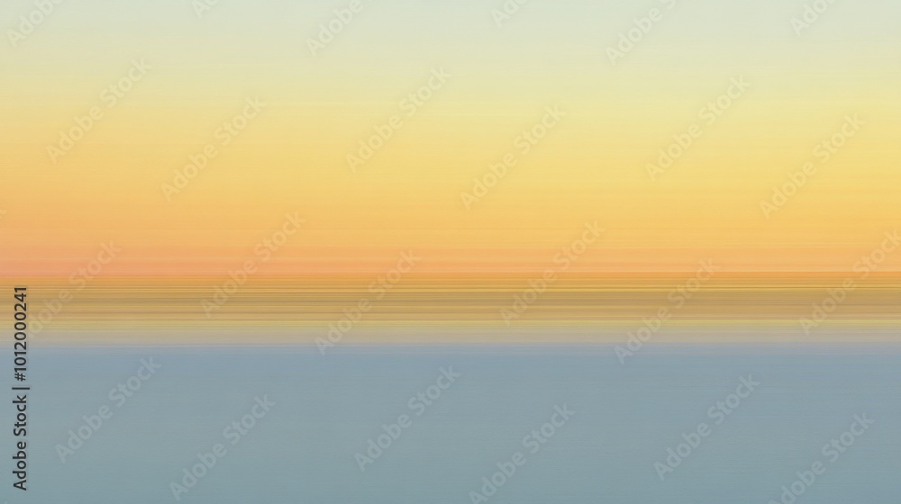 Golden and blue hues merge beautifully in a calm atmosphere evoking peacefulness and serenity Golden and blue hues merge beautifully in a calm atmosphere evoking peacefulness and serenity