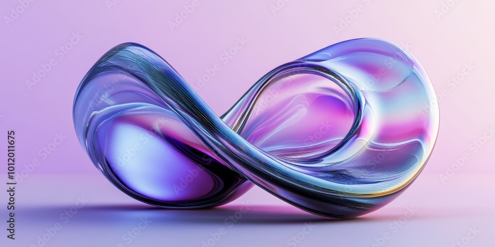 Iridescent background crystal glass abstract shape Iridescent background crystal glass abstract shape