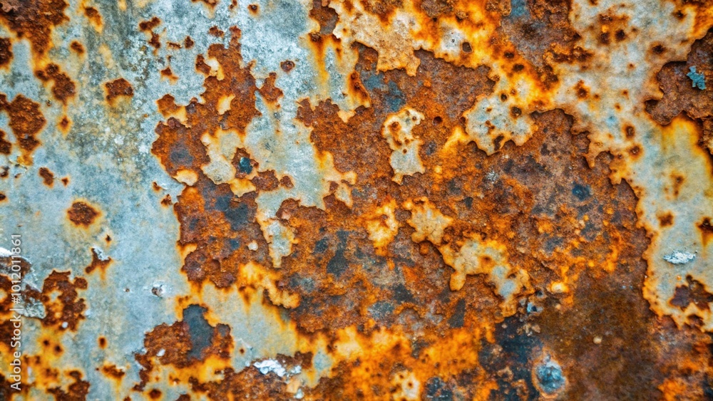 Rusty metal surface with orange and brown patina. Rusty metal surface with orange and brown patina.