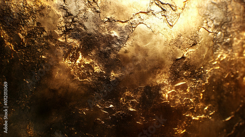 Wallpaper Mural Golden Abstract Background with Textured Surface and Light Effects Torontodigital.ca