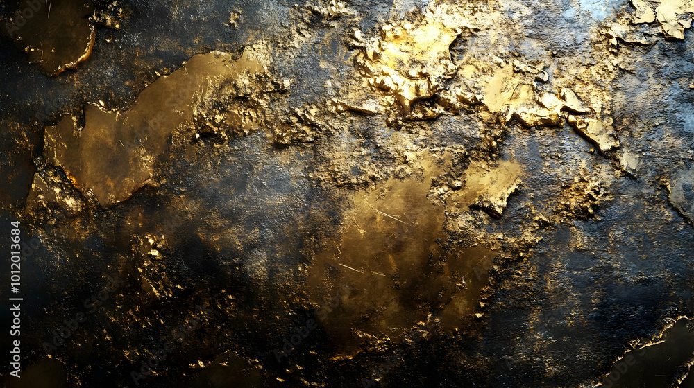 Abstract Gold and Black Texture Background Abstract Gold and Black Texture Background