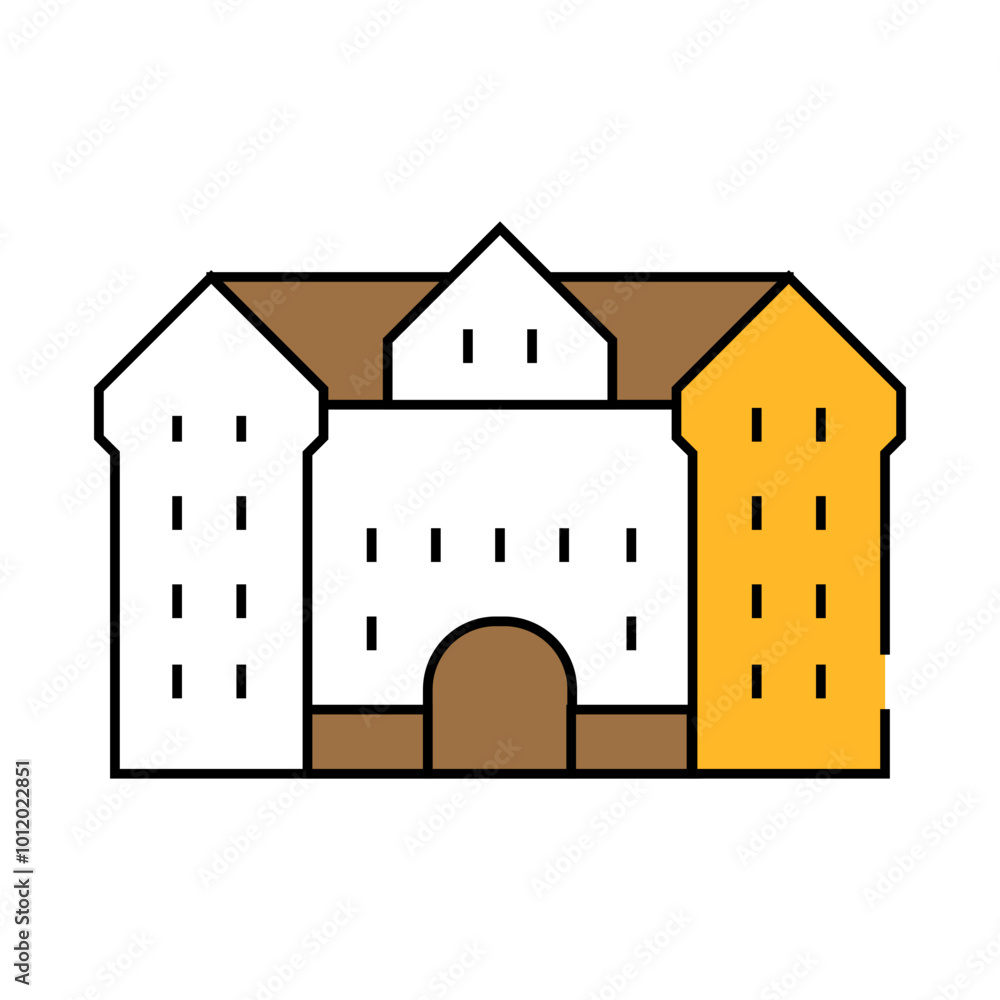 university building line icon vector. university building sign. isolated symbol illustration university building line icon vector. university building sign. isolated symbol illustration