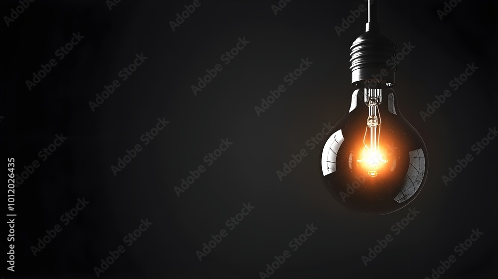 Light bulb for Concept new idea concept with innovation and inspiration banner with copy space Light bulb for Concept new idea concept with innovation and inspiration banner with copy space