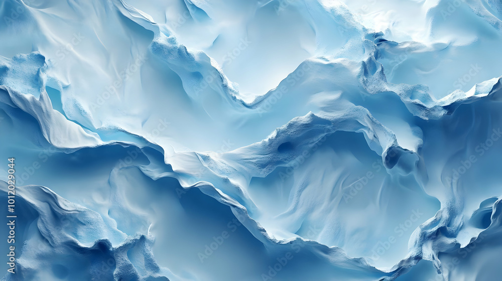 Obraz premium Abstract 3D Blue Ice Texture Background