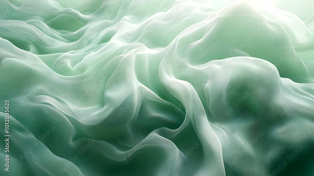 Obraz premium Abstract Green Fabric Texture Background