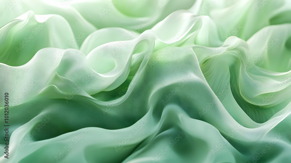 Abstract Green Fabric Background Abstract Green Fabric Background