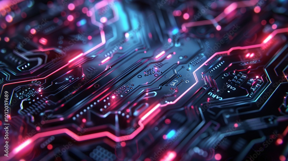 Abstract circuit board futuristic technology processing Data Transmission Concepts Abstract circuit board futuristic technology processing Data Transmission Concepts