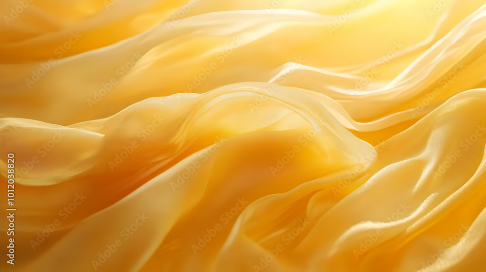 Abstract Yellow Fabric Background Abstract Yellow Fabric Background