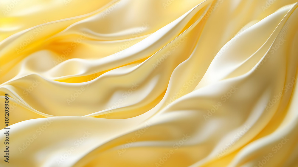 Obraz premium Abstract Background with Soft Yellow Drapes