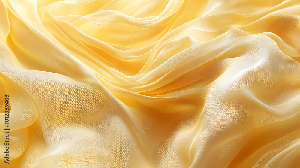 Abstract Background with Golden Yellow Fabric Texture Abstract Background with Golden Yellow Fabric Texture