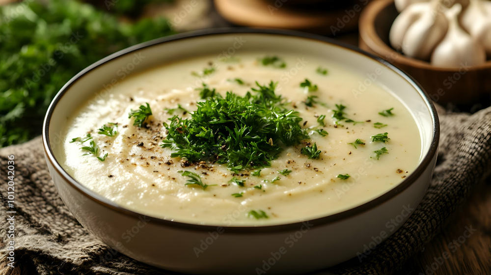 Creamy Parsley Soup, Food Photography Creamy Parsley Soup, Food Photography