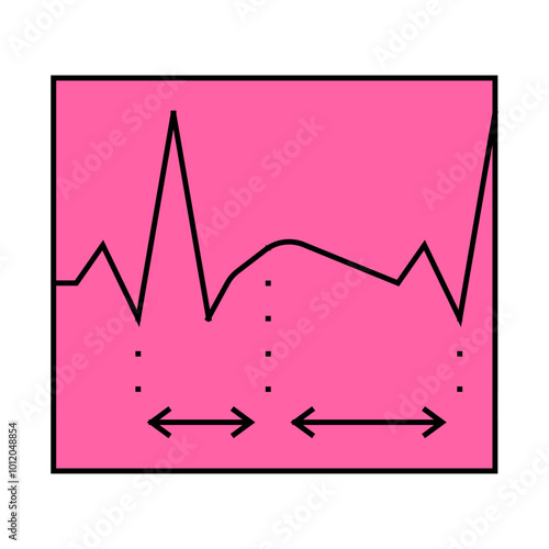 diastole, analysis of sistal and cardiogram line icon vector. diastole, analysis of sistal and cardiogram sign. isolated symbol illustration
