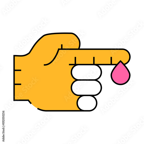 blood analysis line icon vector. blood analysis sign. isolated symbol illustration