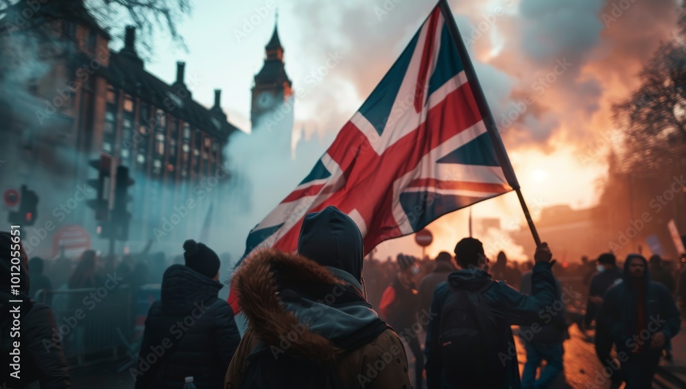 The end of british free speech Censorship, online social media, punishment, British flag and protestors taking to the streets. marching and unrest, Islamophobia, cultural differences The end of british free speech Censorship, online social media, punishment, British flag and protestors taking to the streets. marching and unrest, Islamophobia, cultural differences