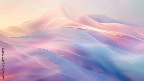 Serene Pastel Abstract Art Tranquil Colors and Elegant Lines for Peaceful Backgrounds